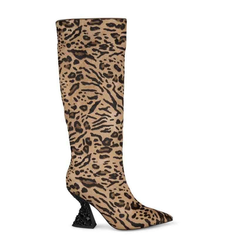 Bottes à Talons Alma En Pena Rhinestone Beige Femme | LUO-93660517